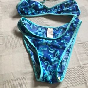 Women’s Tropical Bikini - Size 5/6 - In Blue & Aqua